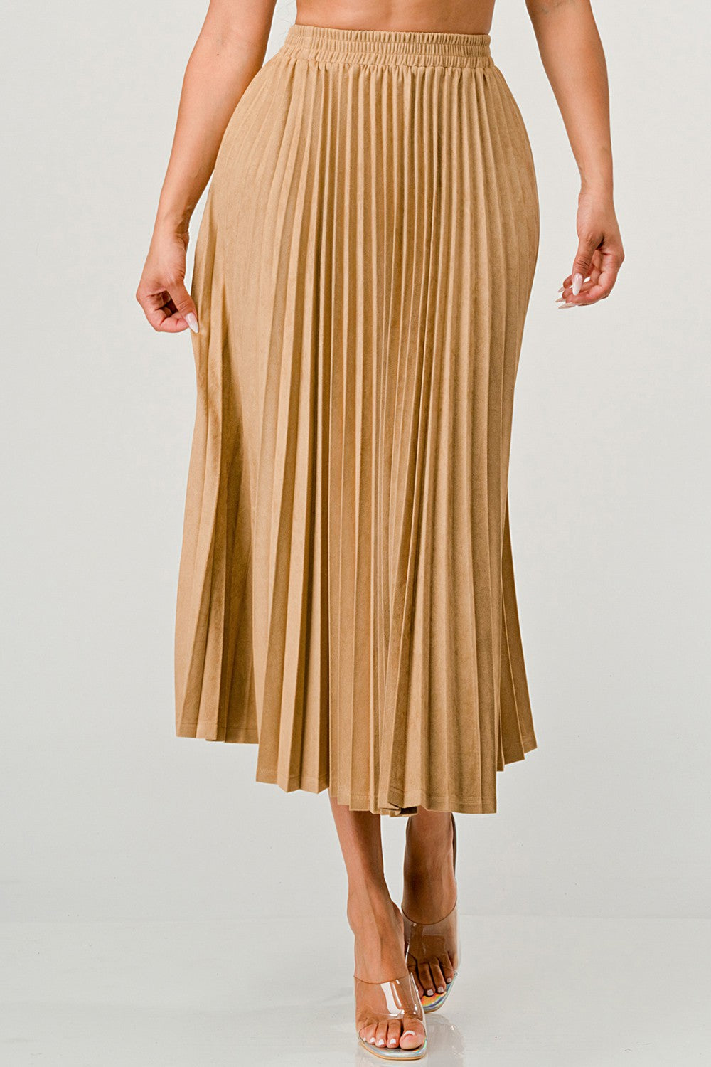 Willow Pleated Brushed Skirt